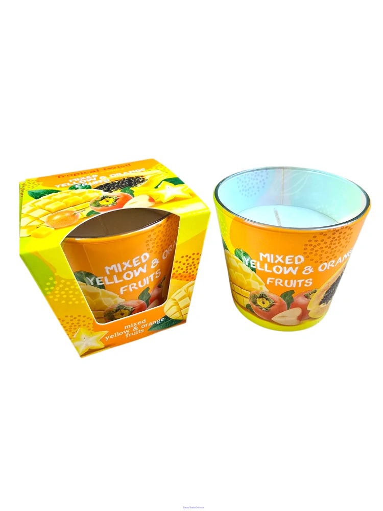 Sviečka v skle, ORANGE FRUITS