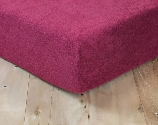 FROTÉ prestieradlo EXCLUSIVE, 90x200cm, BORDOVÁ